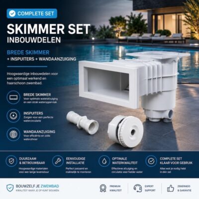 Skimmer pakket breed wit
