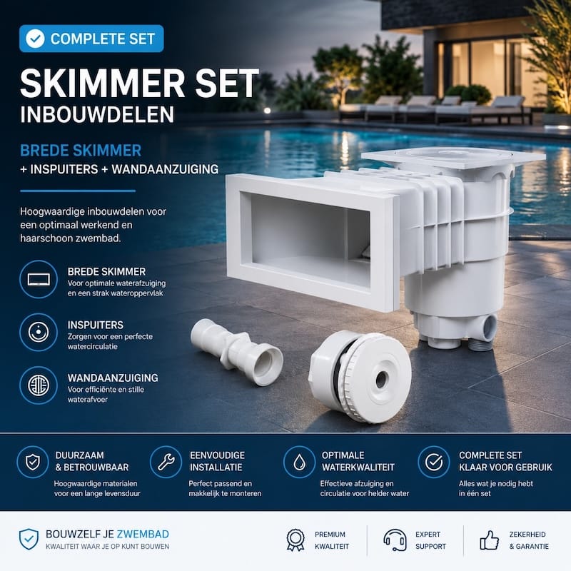 Skimmer pakket breed wit