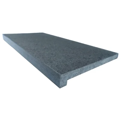 Randtegel antraciet SD Black | 80x40x5/2 cm - rechte neus
