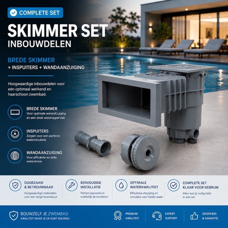 Skimmer pakket breed grijs