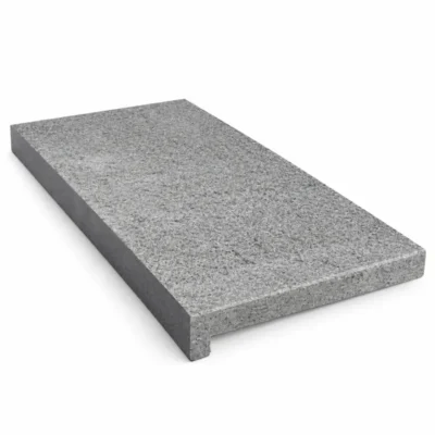 WaterFront randtegel in grijs graniet | 60×30×5/2 cm - rechte neus
